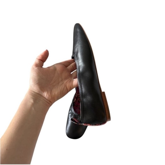 JOHNNY WAS JADE BALLET Black Leather FLAT Loefer - Picture 9 of 16
